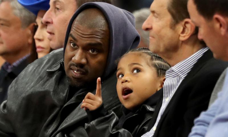 Kanye West takes son Saint to Warriors game – HOLA! USA